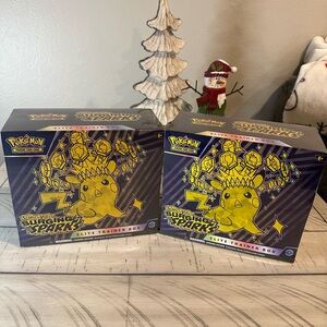 Pokémon TCG Surging Sparks Elite Trainer Boxes- Factory Sealed- 2